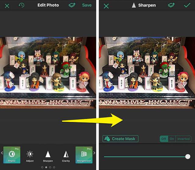 すっきりくっきり ピンボケ写真を鮮明に修正してくれるスマホ用アプリ Lightroom Fix Blur Tadaa がいい感じ